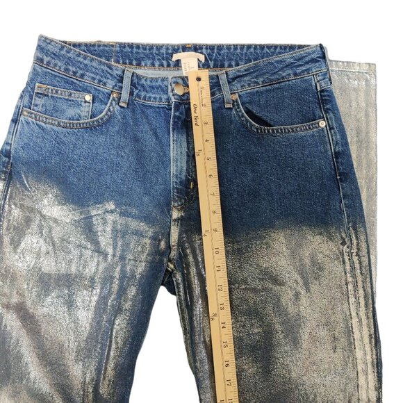H&M Two Toned Ombre Woman's Jeans size 14 jeans - Picture 8 of 9